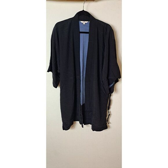 Levi's Kimono Women's Black Embroidered Jacket Top Size M/L - Picture 8 of 11